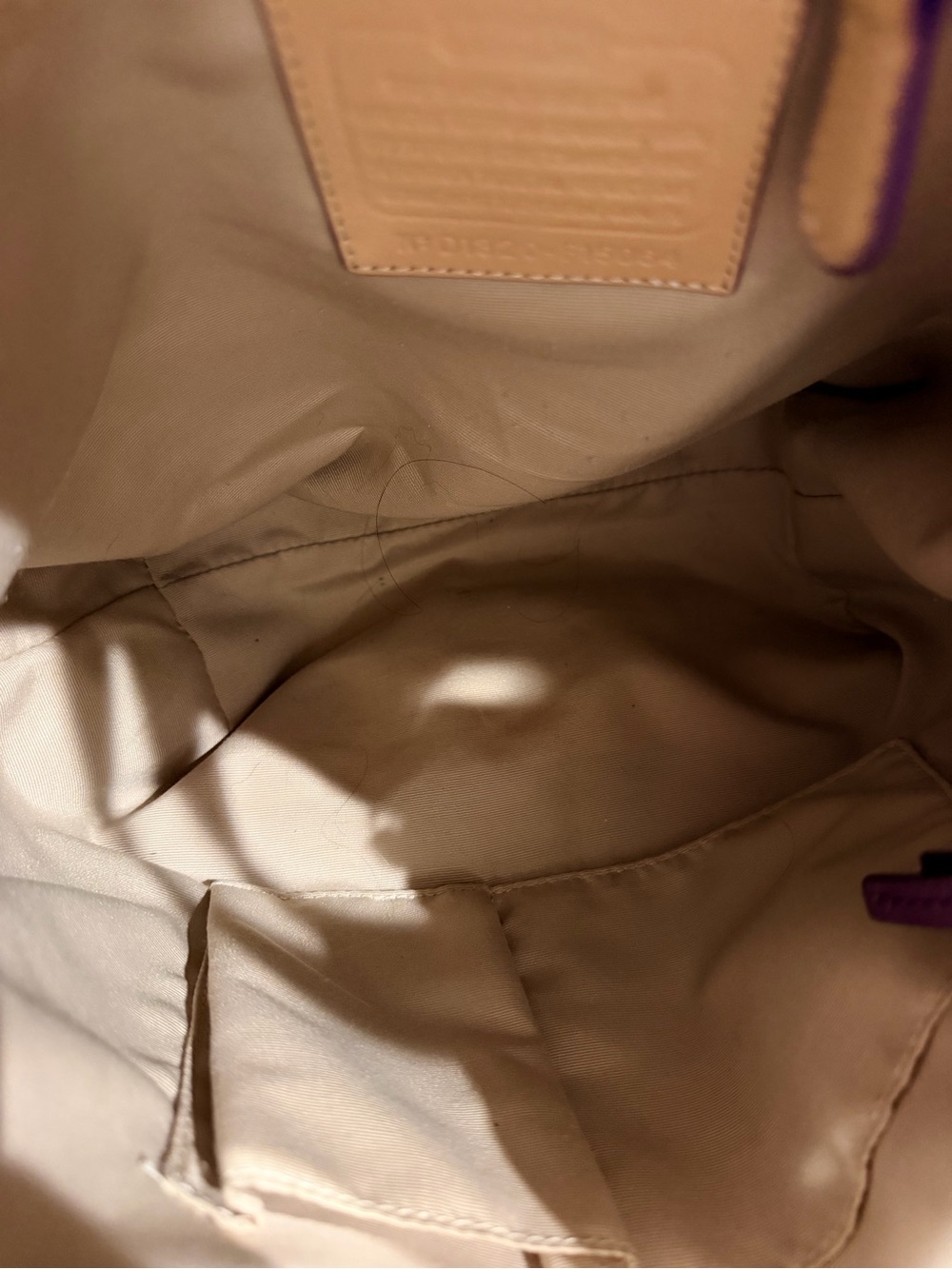 Coach Y2K Purple Leather Shoulder Bag - Picture 6 of 7